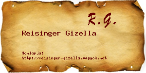 Reisinger Gizella névjegykártya